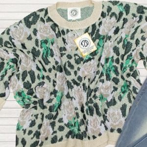 Valley girl L/XL wild rise light sweater nwt